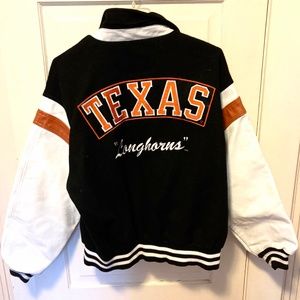 Leather Texas Longhorn Bomber XL